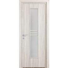 Alpok üveges a02 Dekorfóliás MDF ajtó tokkal és toktakaróval pezsgő szürke 68x203
