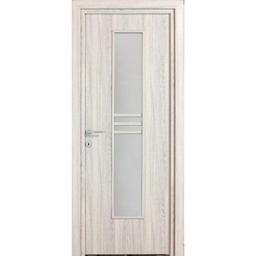 Alpok üveges a02 Dekorfóliás MDF ajtó tokkal és toktakaróval pezsgő szürke 68x203