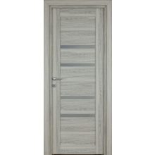 Bella Üveges pezsgő szürke Tömör MDF dekorfóliás ajtó tokkal és toktakaróval 68x203