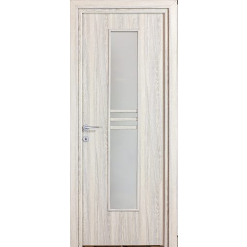 Alpok üveges a02 Dekorfóliás MDF ajtó tokkal és toktakaróval pezsgő szürke 78x203