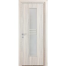 Alpok üveges a02 Dekorfóliás MDF ajtó tokkal és toktakaróval pezsgő szürke 88x203