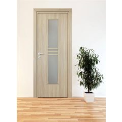   Alpok üveges a02 Dekorfóliás MDF ajtó tokkal és toktakaróval kőris 68x203