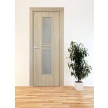 Alpok üveges a02 Dekorfóliás MDF ajtó tokkal és toktakaróval kőris 78x203