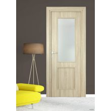 Alpok üveges Dekorfóliás MDF ajtó tokkal és toktakaróval kőris 88x203