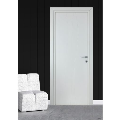 Wave Prémium Festett MDF fehér ajtó tokkal és toktakaróval 78x203