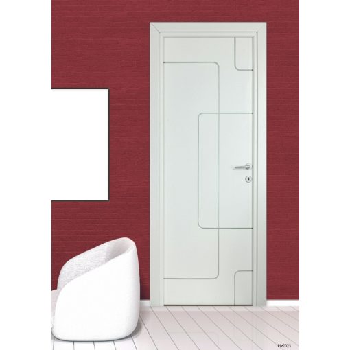 Cube Prémium Festett MDF fehér ajtó tokkal és toktakaróval 78x203