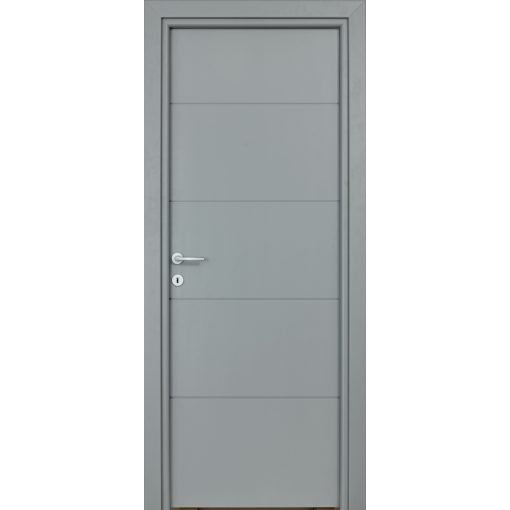 Four Lines Festett MDF szürke ajtó tokkal és toktakaróval 68X203