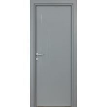 Three Lines Prémium Festett MDF szürke ajtó tokkal és toktakaróval 78x203