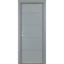 Four Lines Festett MDF szürke ajtó tokkal és toktakaróval 78X203