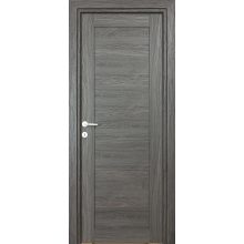 Duna teli fekete Tömör MDF dekorfóliás ajtó tokkal és toktakaróval 68x203