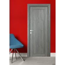 Mod fekete Tömör MDF dekorfóliás ajtó tokkal és toktakaróval 68x203