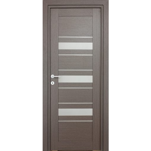 Dóra Üveges wenge Tömör MDF dekorfóliás ajtó tokkal és toktakaróval 68x203