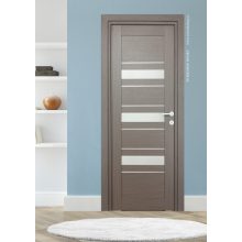 Dóra Üveges wenge Tömör MDF dekorfóliás ajtó tokkal és toktakaróval 78x203