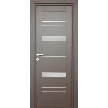 Amyra Üveges wenge Tömör MDF dekorfóliás ajtó tokkal és toktakaróval 88x203