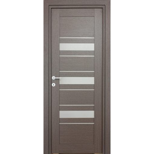 Dóra Üveges wenge Tömör MDF dekorfóliás ajtó tokkal és toktakaróval 88x203