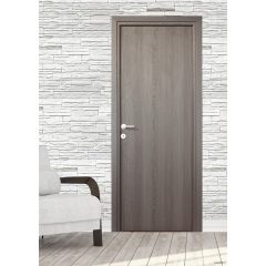   Alpok Dekorfóliás MDF ajtó tokkal és toktakaróval antracit 68x203