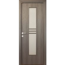 Alpok üveges a02 Dekorfóliás MDF ajtó tokkal és toktakaróval antracit 68x203
