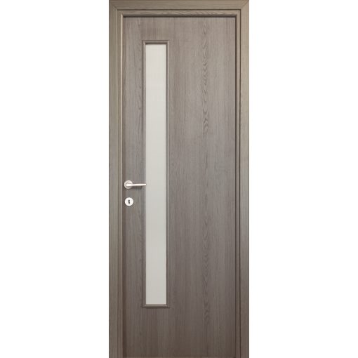 Alpok üveges g1 Dekorfóliás MDF ajtó tokkal és toktakaróval antracit 68x203