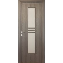 Alpok üveges a02 Dekorfóliás MDF ajtó tokkal és toktakaróval antracit 88x203