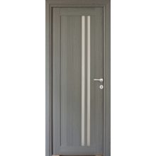 Della üveges antracit Tömör MDF dekorfóliás ajtó tokkal és toktakaróval 88x203