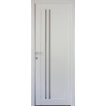 Della üveges fehér Tömör MDF dekorfóliás ajtó tokkal és toktakaróval 78x203