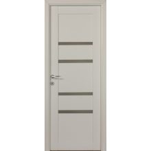 Bella Üveges fehér Tömör MDF dekorfóliás ajtó tokkal és toktakaróval 88x203